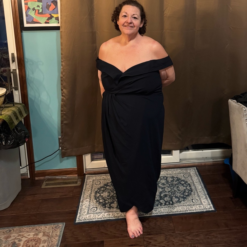 Off-Shoulder Navy Women’s Dress